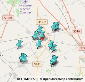 Mappa Via Monterosa, 73013 Galatina LE, Italia (3.90444)
