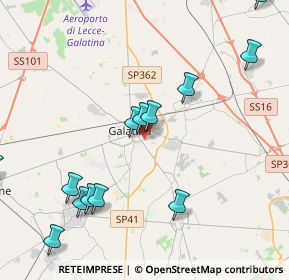 Mappa Via Monterosa, 73013 Galatina LE, Italia (5.24615)