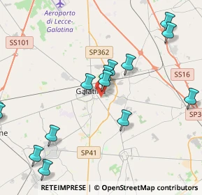 Mappa Via Monterosa, 73013 Galatina LE, Italia (5.23714)