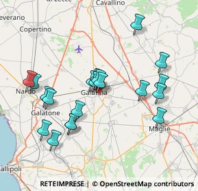 Mappa Via Monterosa, 73013 Galatina LE, Italia (7.9165)