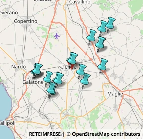 Mappa Via Monterosa, 73013 Galatina LE, Italia (7.02632)
