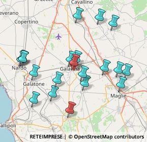 Mappa Via Monterosa, 73013 Galatina LE, Italia (8.563)