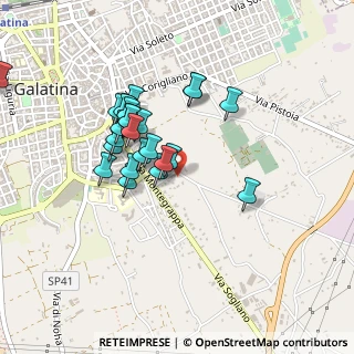 Mappa Via Monterosa, 73013 Galatina LE, Italia (0.41538)
