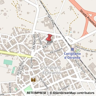 Mappa Via Pozzo, 105, 73022 Corigliano d'Otranto, Lecce (Puglia)