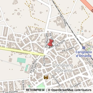 Mappa Via Pozzo, 8, 73022 Corigliano d'Otranto, Lecce (Puglia)