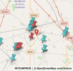 Mappa Via Sogliano, 73013 Galatina LE, Italia (4.4785)