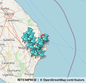Mappa Via Cerra, 73028 Otranto LE, Italia (10.755)