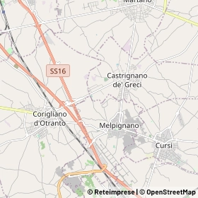 Mappa Castrignano de' Greci