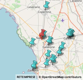 Mappa Via Silvio Pellico, 73048 Nardò LE, Italia (8.8115)