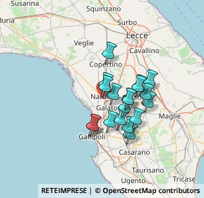 Mappa Via Silvio Pellico, 73048 Nardò LE, Italia (10.82632)