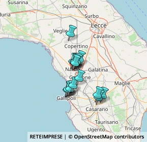 Mappa Via Silvio Pellico, 73048 Nardò LE, Italia (9.035)