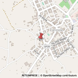 Mappa Via Arturo Toscanini, 16, 73020 Cannole, Lecce (Puglia)