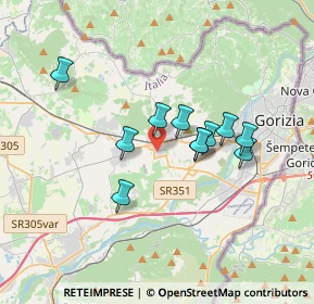 Mappa Via Isonzo, 34070 Mossa GO, Italia (2.78182)