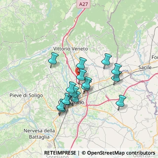 Mappa Via Menarè, 31020 Scomigo TV, Italia (5.96563)