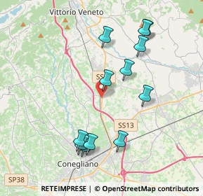 Mappa 31020 Scomigo TV, Italia (3.91083)