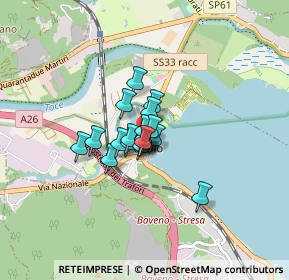 Mappa Via Caretto, 28831 Baveno VB, Italia (0.398)