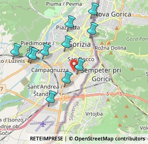 Mappa Via Orlando Vittorio Emanuele, 34170 Gorizia GO, Italia (1.91364)