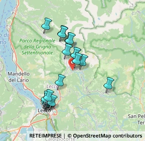 Mappa 23814 Cremeno LC, Italia (6.7365)