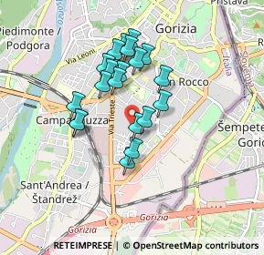 Mappa Via Cipriani Gian Lorenzo, 34170 Gorizia GO, Italia (0.699)