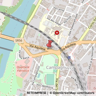 Mappa Via Aquileia, 75, 34170 Gorizia, Gorizia (Friuli-Venezia Giulia)