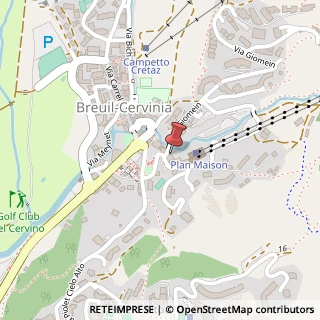 Mappa Funivie Cervino Spa, 11021 Valtournenche, Aosta (Valle d'Aosta)