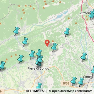 Mappa Via Costa de Val, 31053 Pieve di Soligo TV, Italia (6.21)