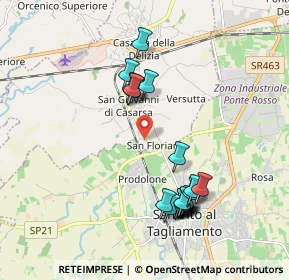 Mappa Via Podgora, 33072 Casarsa della Delizia PN, Italia (1.9045)