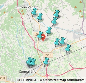 Mappa Via Camerin, 31014 Colle Umberto TV, Italia (3.908)