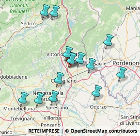 Mappa Via Camerin, 31014 Colle Umberto TV, Italia (14.24857)