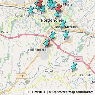 Mappa Viale Lino Zanussi, 33170 Pordenone PN, Italia (2.931)