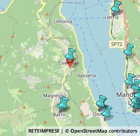 Mappa Via Donega, 22030 Oliveto Lario LC, Italia (3.25667)