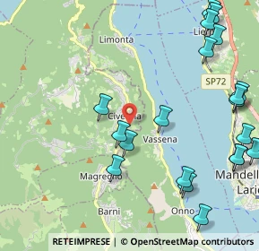 Mappa Via Donega, 22030 Oliveto Lario LC, Italia (2.731)