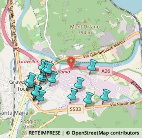 Mappa Via Augusta Ruffoni, 28883 Gravellona Toce VB, Italia (1.042)