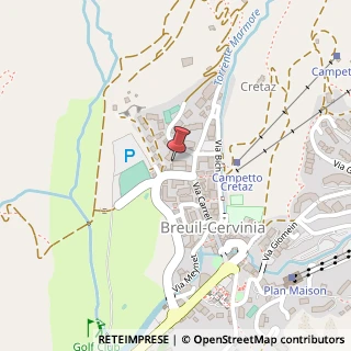Mappa Piazza Jumeaux, 10, 11021 Valtournenche, Aosta (Valle d'Aosta)