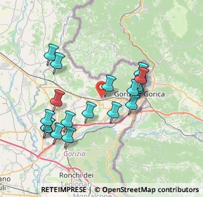 Mappa Via Friul, 34070 Mossa GO, Italia (6.87667)