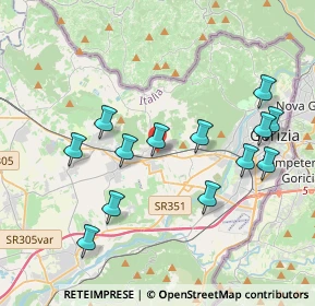 Mappa Via Friul, 34070 Mossa GO, Italia (3.93)