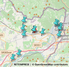 Mappa Via Friul, 34070 Mossa GO, Italia (3.98231)