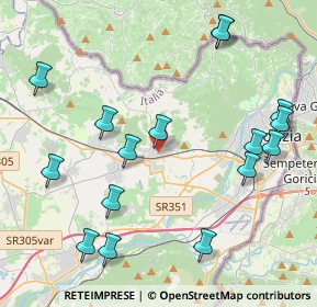 Mappa Via Friul, 34070 Mossa GO, Italia (4.7975)