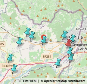 Mappa Via Friul, 34070 Mossa GO, Italia (4.55083)