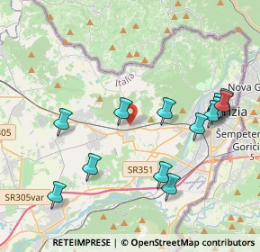 Mappa Via Friul, 34070 Mossa GO, Italia (4.28308)