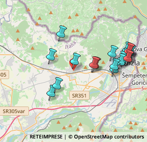 Mappa Via Friul, 34070 Mossa GO, Italia (4.158)