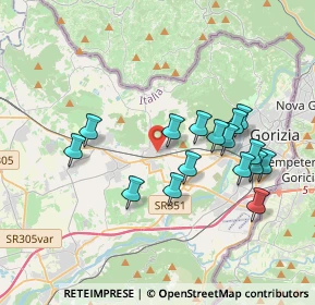 Mappa Via Friul, 34070 Mossa GO, Italia (3.50813)