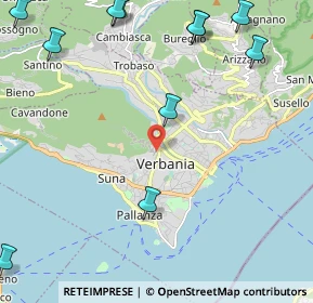 Mappa Via per Suna, 28922 Verbania VB, Italia (3.07727)