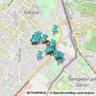 Mappa Via Lunga, 34170 Gorizia GO, Italia (0.24615)