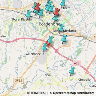 Mappa Via delle Crede, 33170 Pordenone PN, Italia (2.6695)