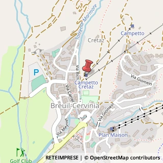 Mappa Strada Cielo Alto, 11028 Cervinia AO, Italia, 11028 Valtournenche, Aosta (Valle d'Aosta)