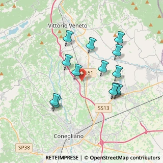Mappa 31015 Scomigo TV, Italia (3.41308)