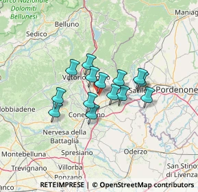 Mappa Via Bonemi, 31014 Colle Umberto TV, Italia (9.00929)