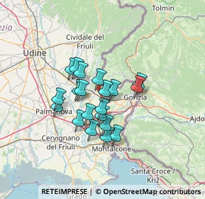 Mappa Via Guglielmo Oberdan, 34070 Moraro GO, Italia (9.686)