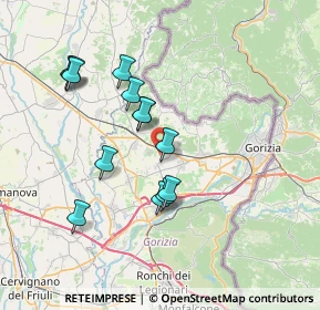 Mappa Via Guglielmo Oberdan, 34070 Moraro GO, Italia (6.63615)